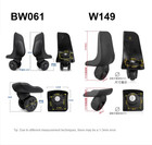 2pcs Luggage Wheel Replacement for Samsonite luggage BW061 W149 Front/Rear Wheel