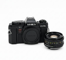 Minolta X-370N 35mm Film SLR Camera W/ Kalimar 50mm,80-200mm Lenses,