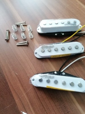 .Wilkinson WOHAS Alnico 5 für Fender Stratocaster TONABNEHMER SET Strat White