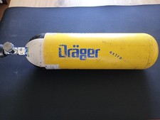 Dräger 6L 300bar Atemluftflasche Baujahr 2004 (TÜV 09.2026) 6,7Kg  Stahlflasche 