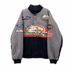 Harley Davidson Racing Screamin’ Eagle Full Zip Jacket Black & Gray Large