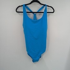 NWT ATHLETA Swimsuit Womens Large Lg L Blue Malibu One Piece