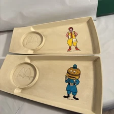 McDonald’s Happy Meal Trays – Vintage Pair Mayor McCheese & Ronald McDonald
