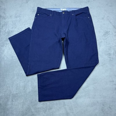 Peter Millar Pants Mens 36x29 Navy Chino Twill Golf Normcore Dadcore Athleisure