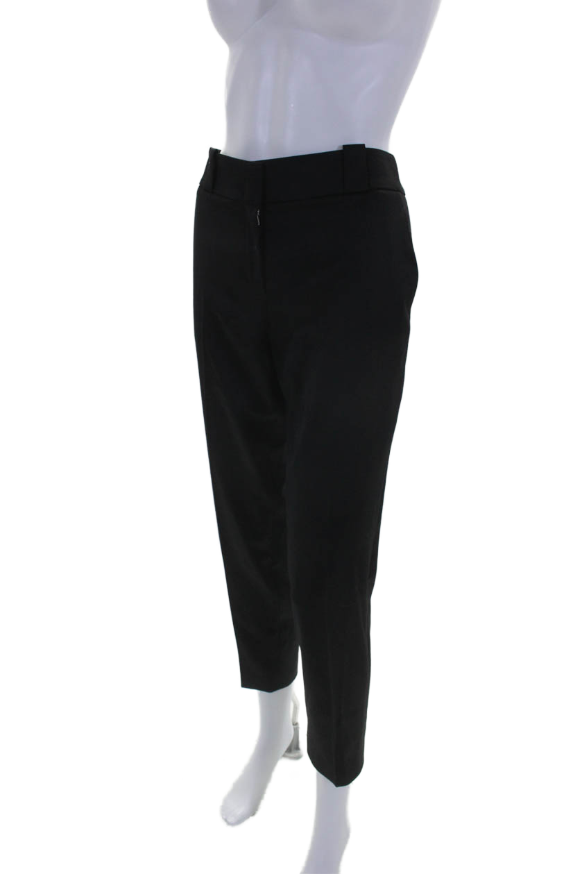 FILA Pantaloni eleganti The Row donna lana neri pieghettati gamba dritta taglia 4
