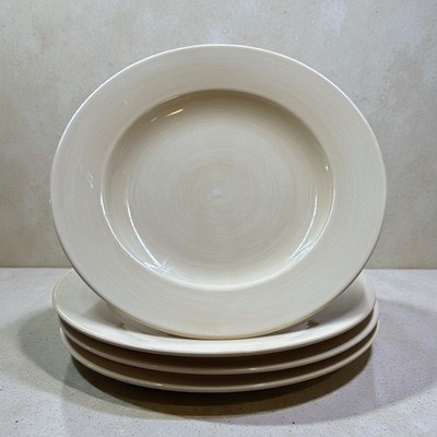 Pier 1 Imports Essential Colours Cream Stoneware Dinner Plates Set of 4 11 