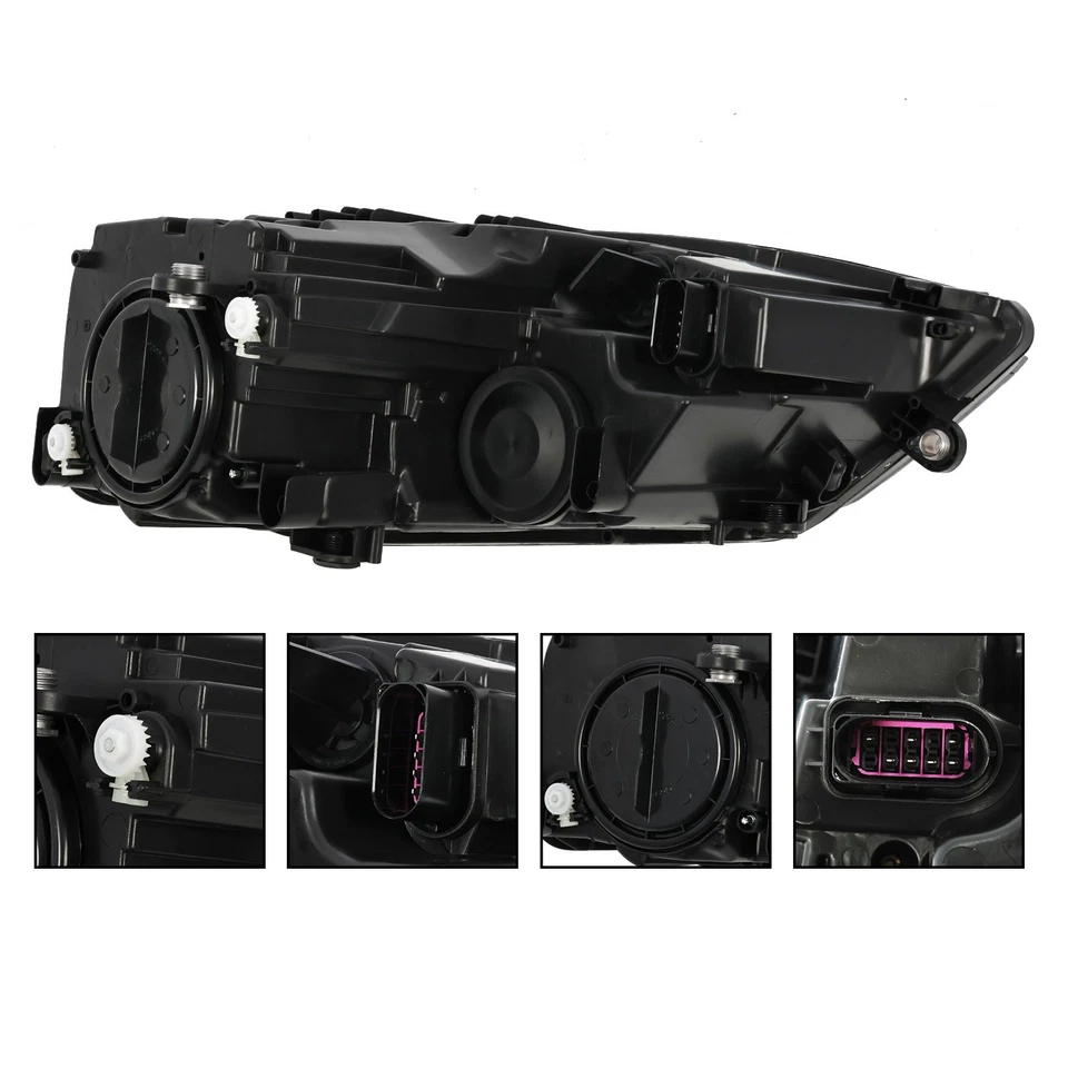 [Halogen] For 2017-2018 Volkswagen Jetta Sedan Passenger Headlight w/LED DRL RH - Image 4 of 4