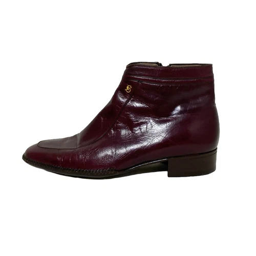 Auth Christian Dior MONSIEUR Bottes femme cuir bordeaux