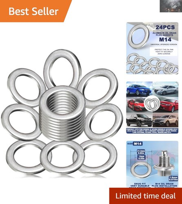 #ad #ad 24 Pc M14 Oil Drain Washer Set Perfect for Honda amp; Acura Maintenance $12.99