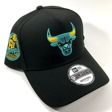 New Era Chicago Bulls Exclusive GAMMA 11 XI 9FORTY A-Frame Snapback Hat Cap