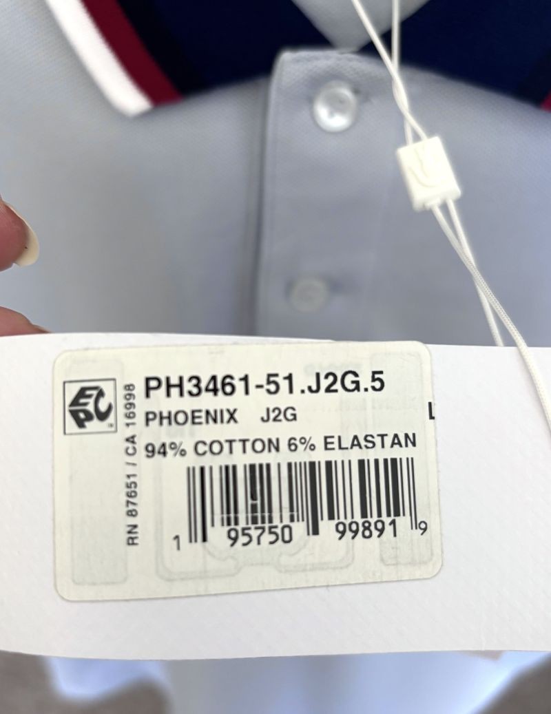 Men's Large Lacoste Classic Fit Striped Trim Phoenix Light Blue Polo NWT thumbnail 5