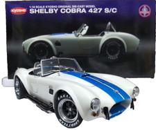 Kyosho 1/18 Shelby Cobra 427 S/C White Blue Line 08045W