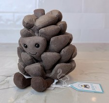 Jellycat Amuseables Pine Cone - New w Tags - Fall Tree Leaf - Retired Authentic