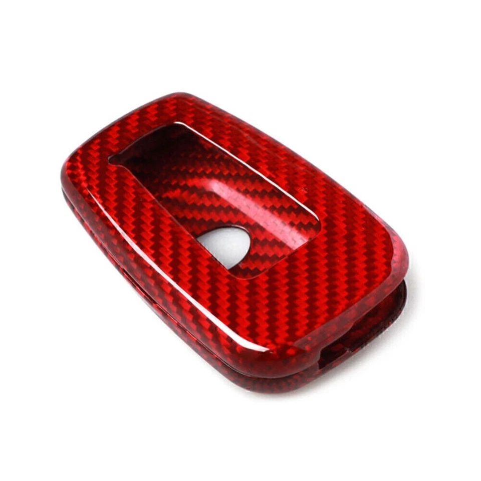 Carbon Fiber Key Fob Case Shell Cover Fit Toyota Camry C-HR Corolla Prius RAV4 - Image 4 of 4
