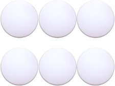 Door Stoppers 6 Pcs Door Stops Wall Protector. 2" White Silicone Door Bumpers