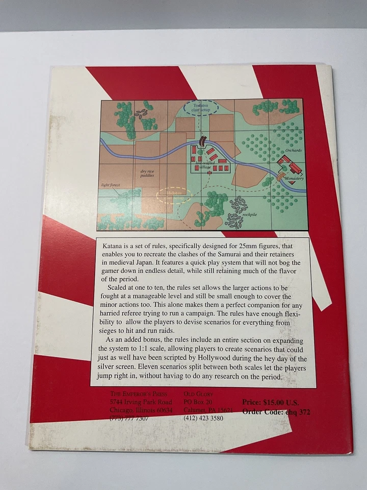 Katana Feudal Warfare Japan 1250-1550AD The Emperor's Press Rulebook Booklet - Image 2 of 4