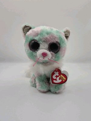 Ty Beanie Boos Opal die Katze 6 Zoll Plüschtier mit Etikett