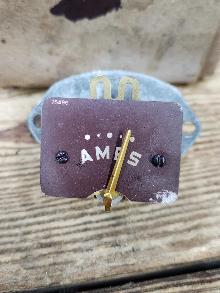 NOS 1951 DeSoto Deluxe Custom S15 MoPar Instrument Cluster AMP GAUGE AMMETER - Image 3 of 4