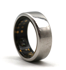 Oura Ring Gen3 - Titanium - Size 8 - Silver - JZ90-51384-08 - SCRATCHED