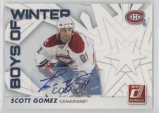 2010-11 Donruss Boys of Winter Auto 7/25 Scott Gomez #12 Auto i9i