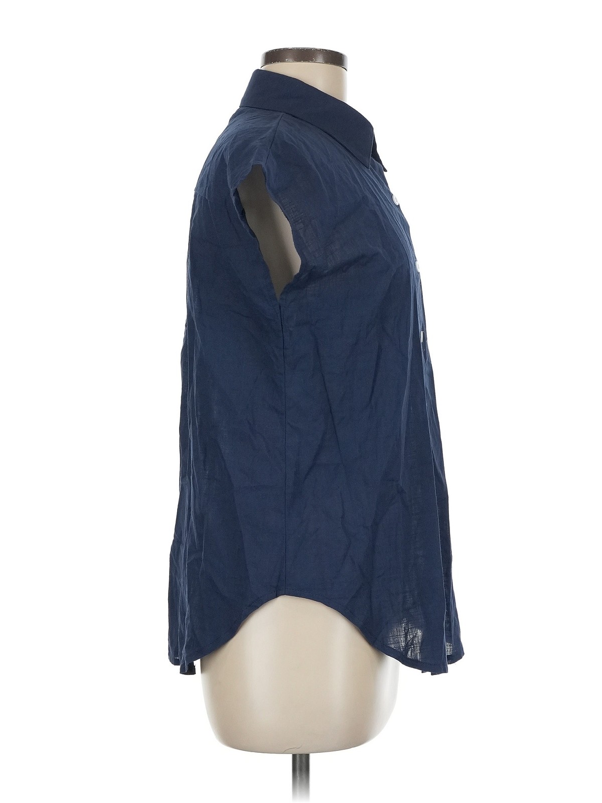 Unbranded Women Blue Sleeveless Button-Down Shirt… - image 3