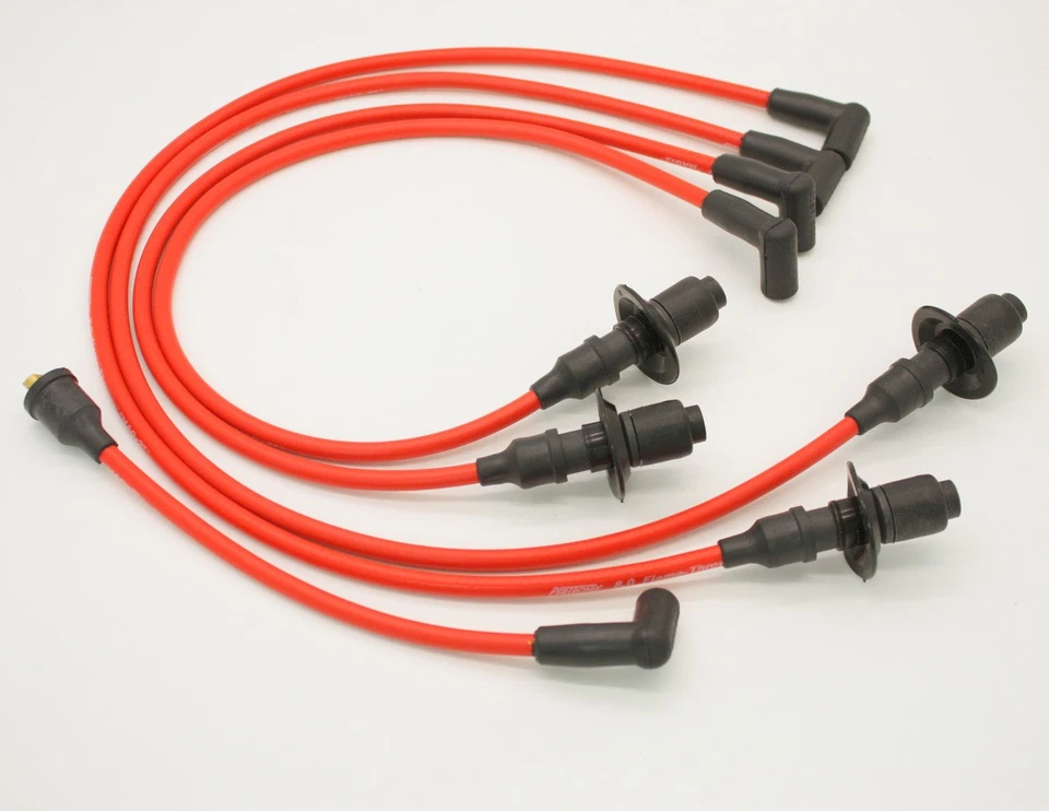 Pertronix Ignition 804404, 8Mm Spark Plug Wire Set Vw W/Male Tower Cap Red Perfo - Image 3 of 4