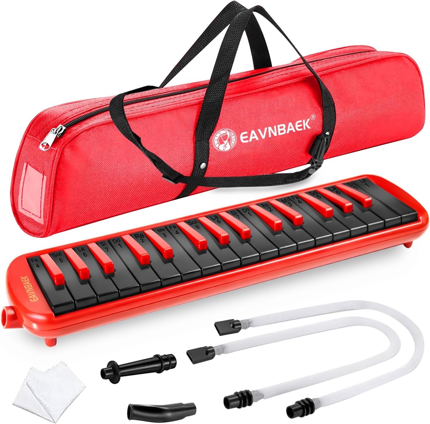 32 Tasti Strumento Melodica, Soprano Melodica Air Pianoforte Tastiera Pianica con... foto 2
