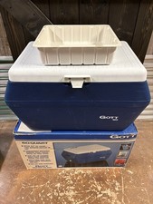 De colección Gott 60 cuartos enfriador cofre de hielo grande drenaje de agua y bandeja de alimentos y caja #1960