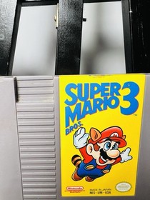 Super Mario Bros. 3 (Nintendo NES, 1990) Cartridge Only Tested Authentic Rare 🔥