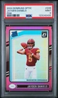 2024 Donruss Optic Jayden Daniels Pink Rated Rookie PSA 9 Commanders