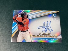 2022 Bowman Chrome Aeverson Arteaga PRIME SIGNATURES /50 AUTOGRAPH