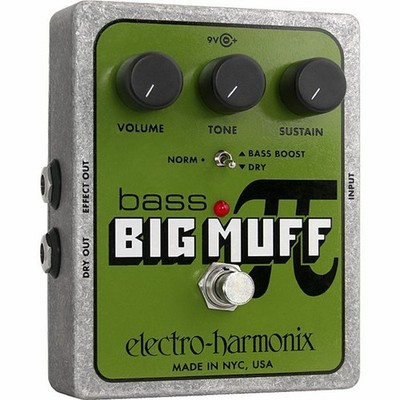 Electro-Harmonix Bass Big Muff Pi Analog Fuzz/Verzerrung/Nachhaltiger Effekte...