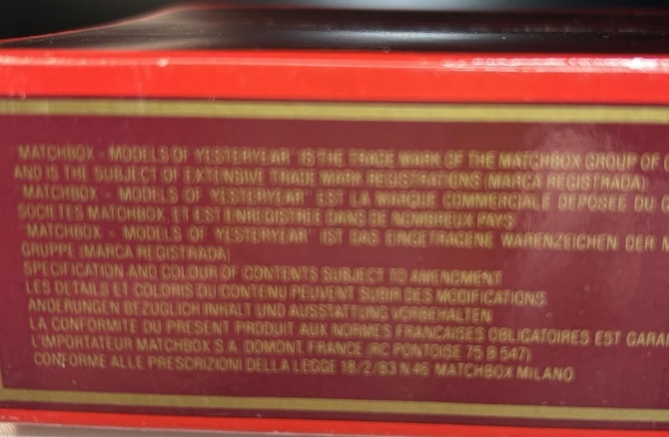 MATCHBOX Y30 1920 MODEL AC MACK KIWI BOOT POLISH 1986 VTG - Image 4 of 4