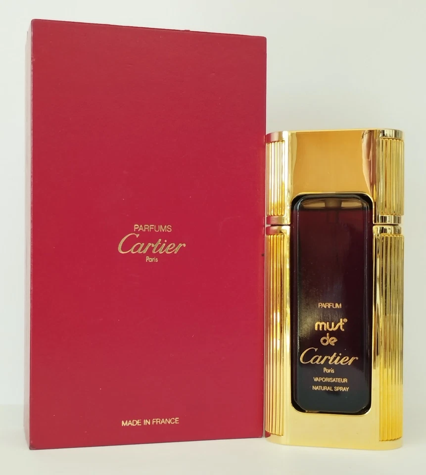 Must de Cartier PARFUM Spray 50 ml Pure-Extrait-Reines Parfum OVP Vintage Rare