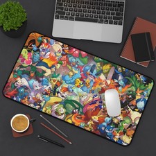Poke'Mon Starters Collage Desk Mat  Gaming Mousepad