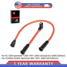 2 Spark Plug Wire Cap 8.5mm for 1991-2003 Sportster 883 1200 XLH883 XL883 XL1200