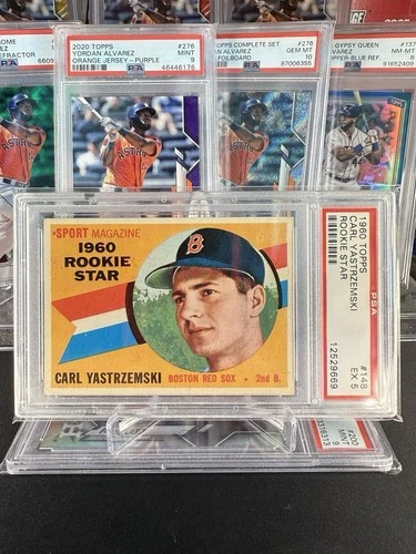 1960 Topps #148 Sport Magazine Rookie Star Carl Yastrzemski RC *CENTERED* PSA 5