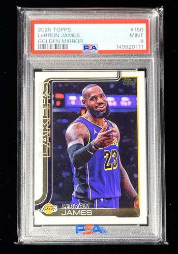 LeBron James [Golden Mirror] #150 2025 Topps card