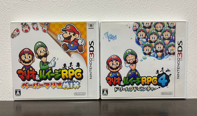 Mario und Luigi RPG Paper Mario Mix & 4 Traumabenteuer 2 Spiele Set Nintendo 3DS