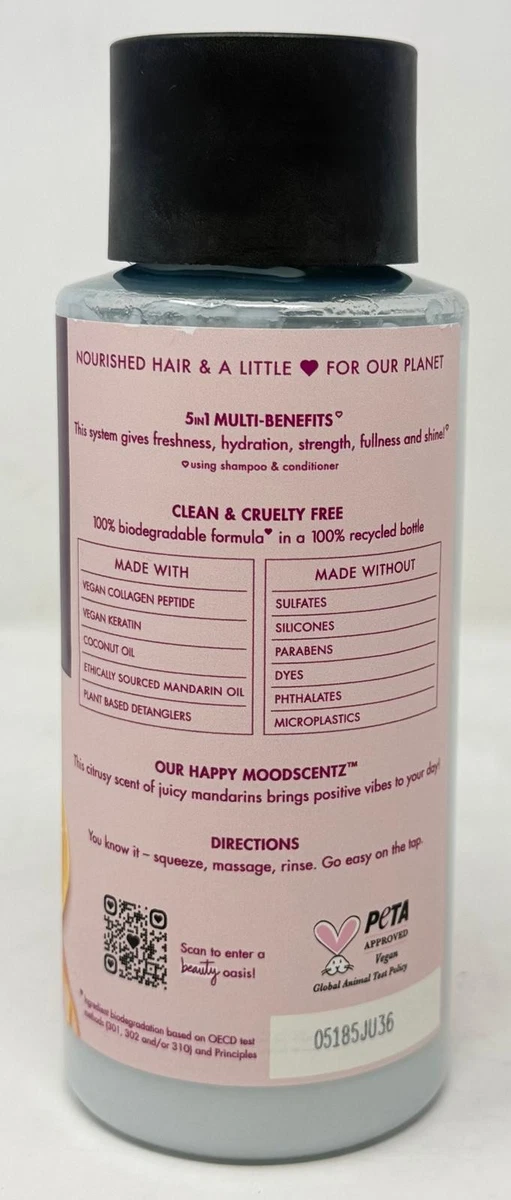 4x Love Beauty & Planet Conditioner, Vegan Keratin & Sun-Kissed Mandarin, 13.5oz