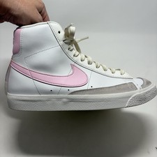 Nike Blazer Mid '77 GS Summit White/Pink Shoes Sneakers Size 6.5Y DA4086-106