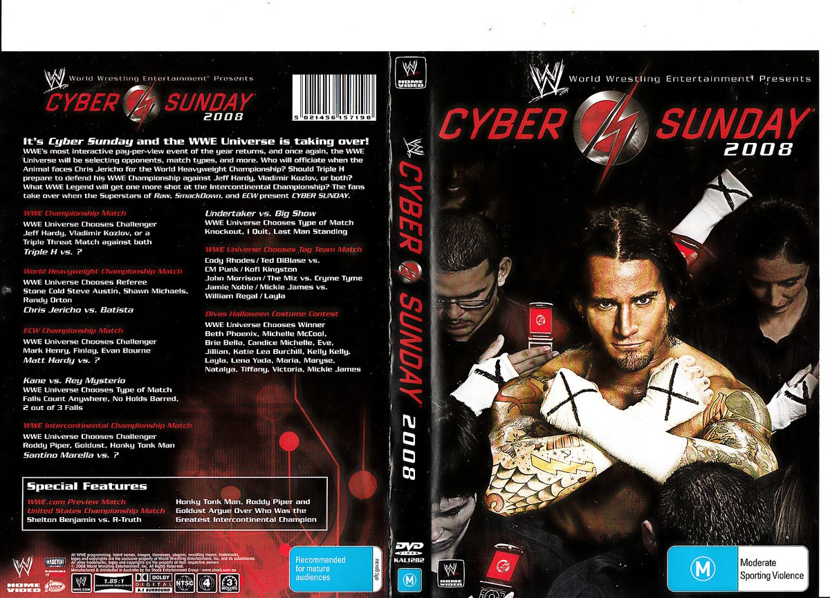 WWE:Cyber Sunday-2008-World Wrestling Entertainment WWE-DVD