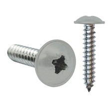 Light Grey Coloured Painted Flange Head Self Tapping Screws