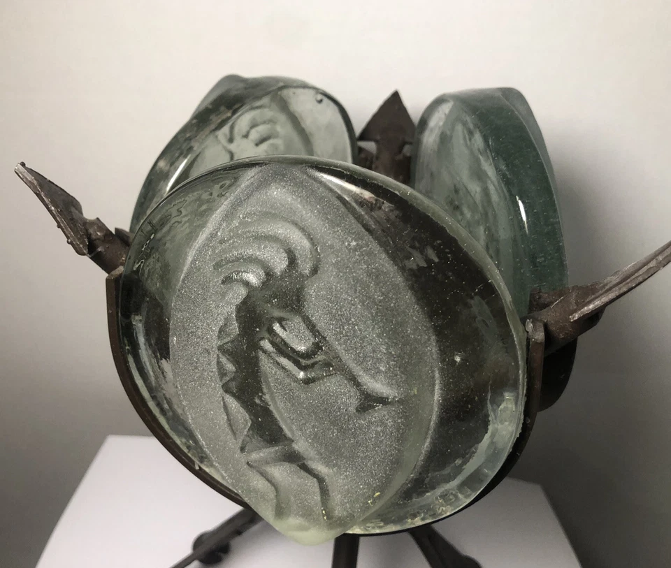 Candelabro Kokopelli Southwestern Glass Tile 3 flechas cruzadas de hierro Foto 3 de 4