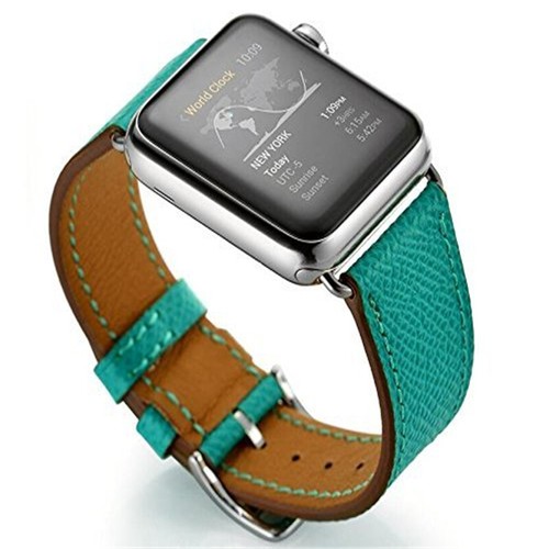 Correa de correa para reloj inteligente de cuero genuino para Apple Watch Series 7 6 5 4 3 2 1 - Imagen 103 de 152