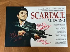 *SCARFACE* signed 12x18 poster *STEVEN BAUER, ANGEL SALAZAR, PEPE SERNA* PROOF 6