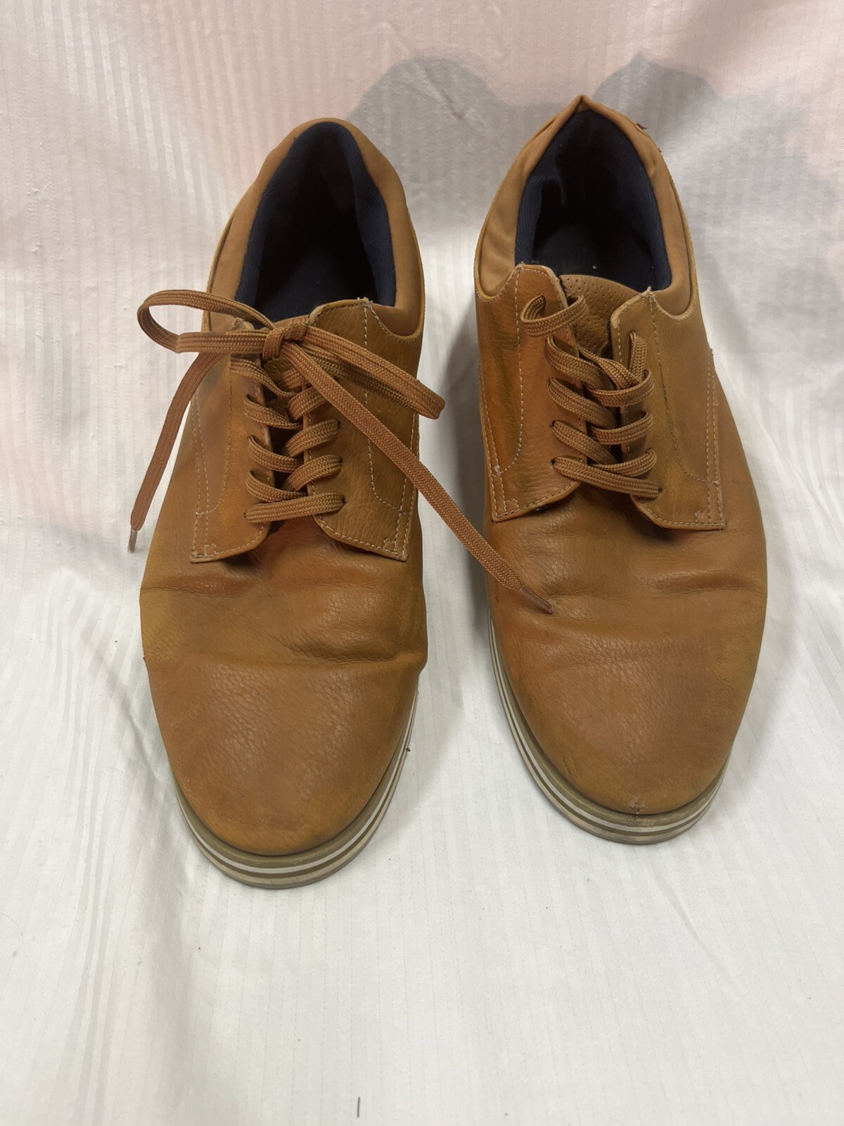 Men's Brown Aldo Oxford Slip-On & Tie Shoe Size 9.5