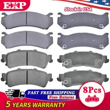 Ceramic Brake Pads Front&Rear For 1999-2005 Chevy Silverado GMC Sierra 1500