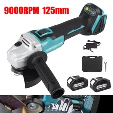 Angle Grinder Cordless Electric Cut‑Off Tool Kit 5.5Ah Battery 21V US Stock NEW