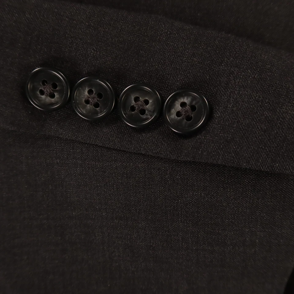 Chaqueta de Colección Hopsack M Gris Brezo 100% Lana Worsted Blazer Abrigo Deportivo 42L Foto 4 de 4